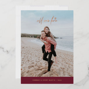 Folie Al onze Valentijnsdag Kaart van de Liefde -