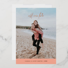 Folie Al onze Valentijnsdag Kaart van Liefde - Pea