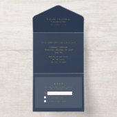 Folie All in One Christmas Star Uitnodiging (Binnenkant)