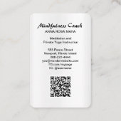 *~* Folie AP2 Pastel Abstracte QR code Mandala Visitekaartje (Achterkant)