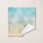 Folie Aqua en Gold Ombre Bad Handdoek (Wasdoekje)