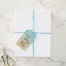 Folie Aqua en Gold Ombre Cadeaulabel
