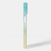 Folie Aqua en Gold Ombre Case-Mate iPhone Case (Achterkant / Rechts)