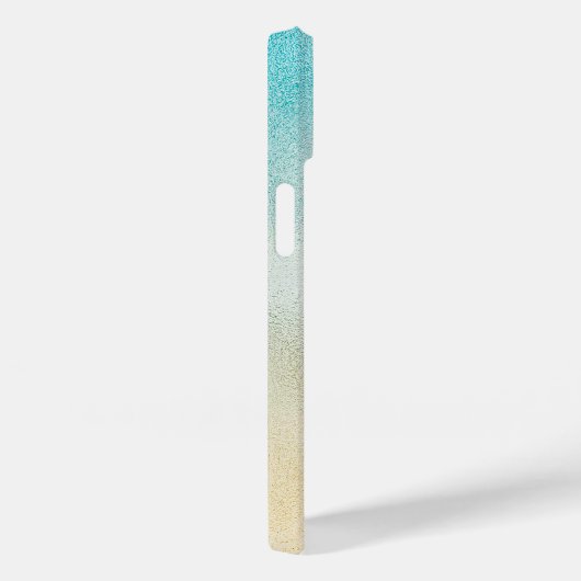 Folie Aqua en Gold Ombre Case-Mate iPhone Case (Achterkant / Rechts)