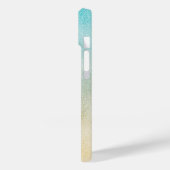Folie Aqua en Gold Ombre Case-Mate iPhone Case (Achterkant / Links)