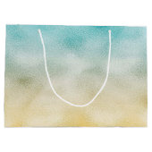 Folie Aqua en Gold Ombre Groot Cadeauzakje (Achterkant)