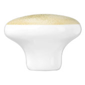 Folie Aqua en Gold Ombre Keramische Knop (Zijkant)