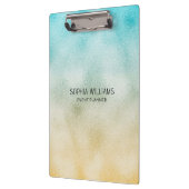 Folie Aqua en Gold Ombre Klembord (Links)