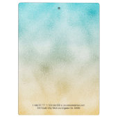 Folie Aqua en Gold Ombre Klembord (Achterkant)