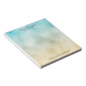 Folie Aqua en Gold Ombre Notitieblok (Schuin)