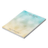 Folie Aqua en Gold Ombre Notitieblok (Linkerzijde)