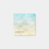 Folie Aqua en Gold Ombre Post-it® Notes (Voorkant)