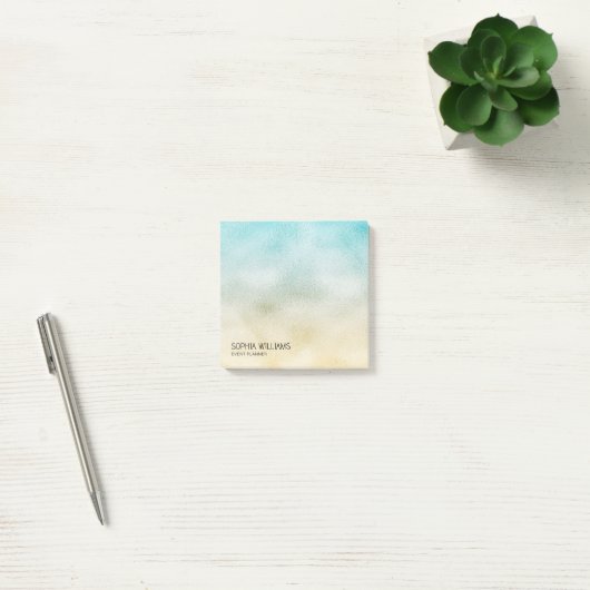 Folie Aqua en Gold Ombre Post-it® Notes (Kantoor)