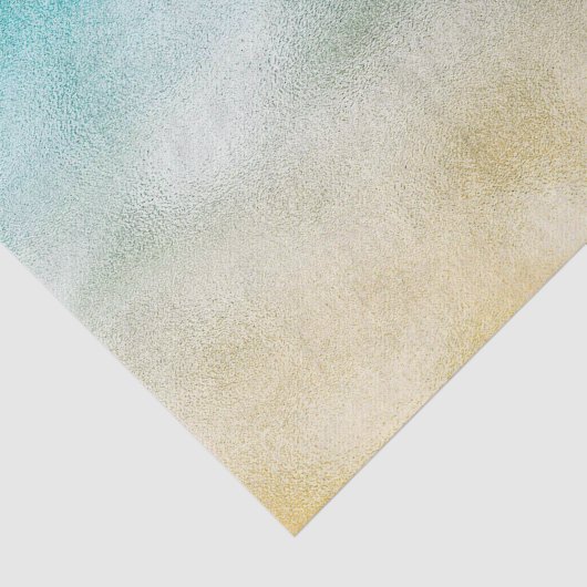 Folie Aqua en Gold Ombre Tissuepapier (Detail)
