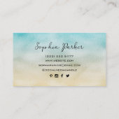 Folie Aqua en Gold Ombre Visitekaartje (Achterkant)