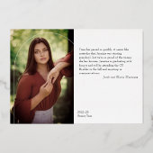 Folie Arch 2 Foto daarna/Now Afstuderen kondiging Uitnodiging (Achterkant)