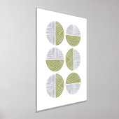 Folie Army Green Circle Geometrische kunst Print P (Laagn)