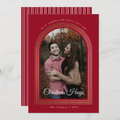 Folie Arts kersttouwtjes foto kerstkaart (Voorkant / Achterkant)