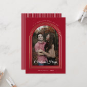 Folie Arts kersttouwtjes foto kerstkaart Kaart (Voorkant / Achterkant in situ)