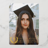 Folie Asclepius Med School Afstuderen Folie Uitnodiging (Voorkant)