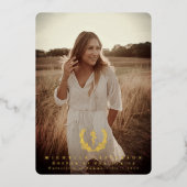 Folie Asclepius Med School Afstuderen Uitnodiging (Voorkant)