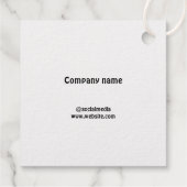 Folie-avor-tag Bedankjes Labels (Achterkant)