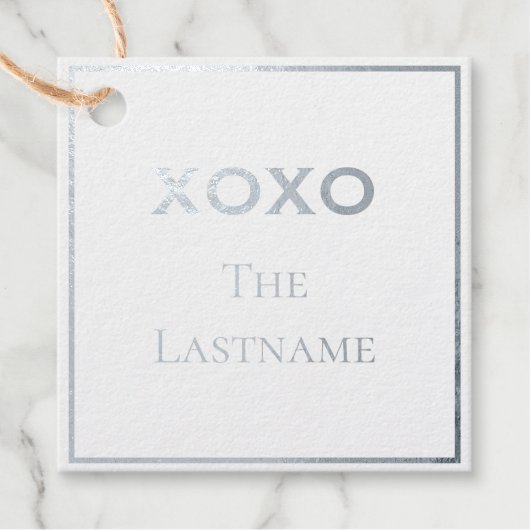 Folie-avor-tag Bedankjes Labels (Voorkant)