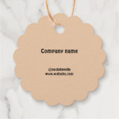 Folie-avor-tag Bedankjes Labels (Achterkant)