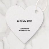 Folie-avor-tag Bedankjes Labels (Achterkant)