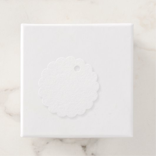 Folie-avor-tag Bedankjes Labels (Met doos)