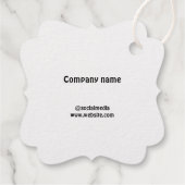 Folie-avor-tag Bedankjes Labels (Achterkant)