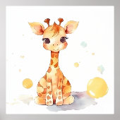 Folie Baby Giraffe afdrukken Folie Afdrukken (Voorkant)
