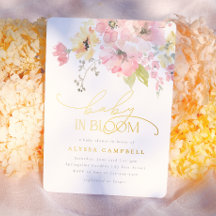 Folie | Baby in Bloom Blush Roze Bloemen Baby Show