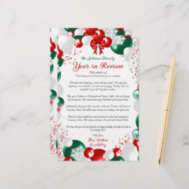 Folie Ballon Kerstbrief Sjabloon Briefpapier