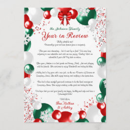 Folie Ballon Kerstbrief Sjabloon Briefpapier Kaart