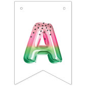 Folie ballonbrieven Melon Happy Birthday Vlaggetjes (Derde vlag)
