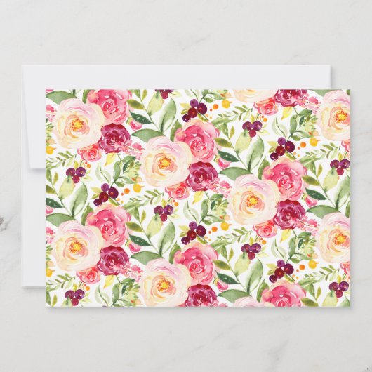 Folie ballonfoto eerste verjaardagsuitnodiging kaart (Achterkant)