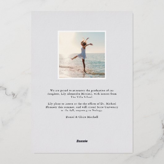 Folie banner | Aankondiging foto-Afstuderen (Achterkant)