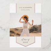 Folie Banner | Foto Afstudeeraankondiging Uitnodiging (Voorkant)