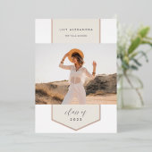 Folie Banner | Foto Afstudeeraankondiging Uitnodiging (Staand Voorkant)