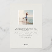 Folie Banner | Foto Afstudeeraankondiging Uitnodiging (Achterkant)