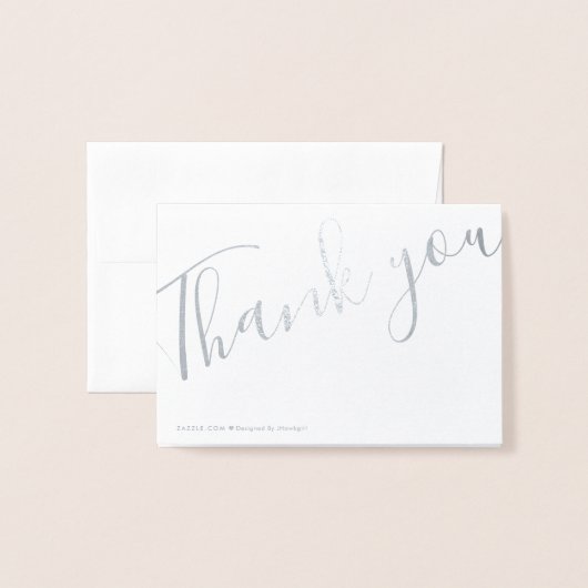 Folie Bedankt Opmerking Kaart (Met envelop)