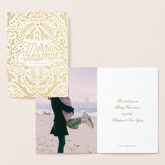 Folie Berries Foliage Merry kerstfoto Thema Folie Kaarten