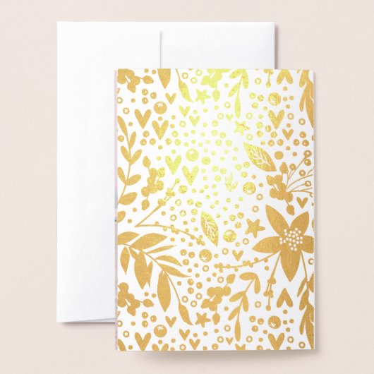 Folie Berries Foliage Merry kerstfoto Thema Folie Kaarten (Met envelop)