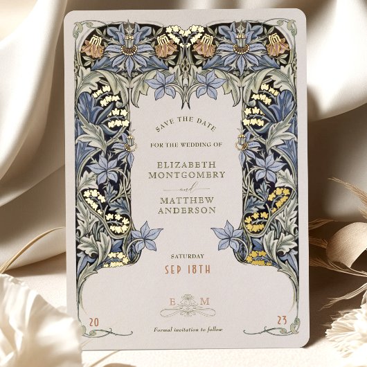 Folie Bewaar de datum Kaart Victoriaans Elegantie 