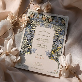 Folie Bewaar de datum Kaart Victoriaans Elegantie 