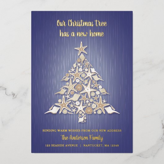 Folie Bewegende Aankondiging Kerstmis Kaart (Voorkant)