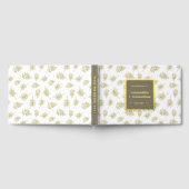 Folie Blad Bladerpatroon Elegante Country Wedding Gastenboek (Volledig)