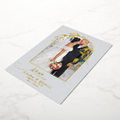 Folie Blauwe Eucalyptus Archway UW FOTO Folie Uitnodiging (Gedraaid)