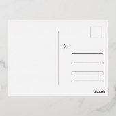 Folie Bloemen Moederdag Folie Feestdagen Briefkaart (Achterkant)